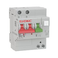 Выключатель автоматический дифференциального тока 2п C 16А 30мА 6кА тип A YON MDV63 | код MDV63-22C16-A | DKC